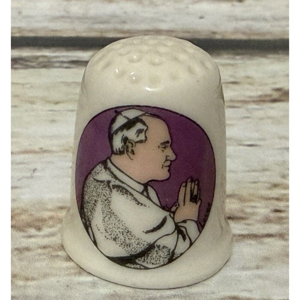 Collector Thimble Pope John Paul II American Visit October 1978 Limited Edition